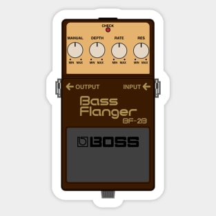 Boss BF-2B Bass Flanger Guitar Effect Pedal Sticker